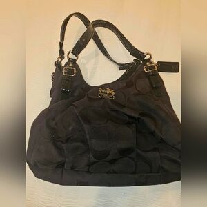 Coach signature print purse